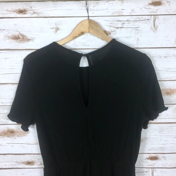 Black MakeMeChic High Waist Romper - Picture 7 of 11